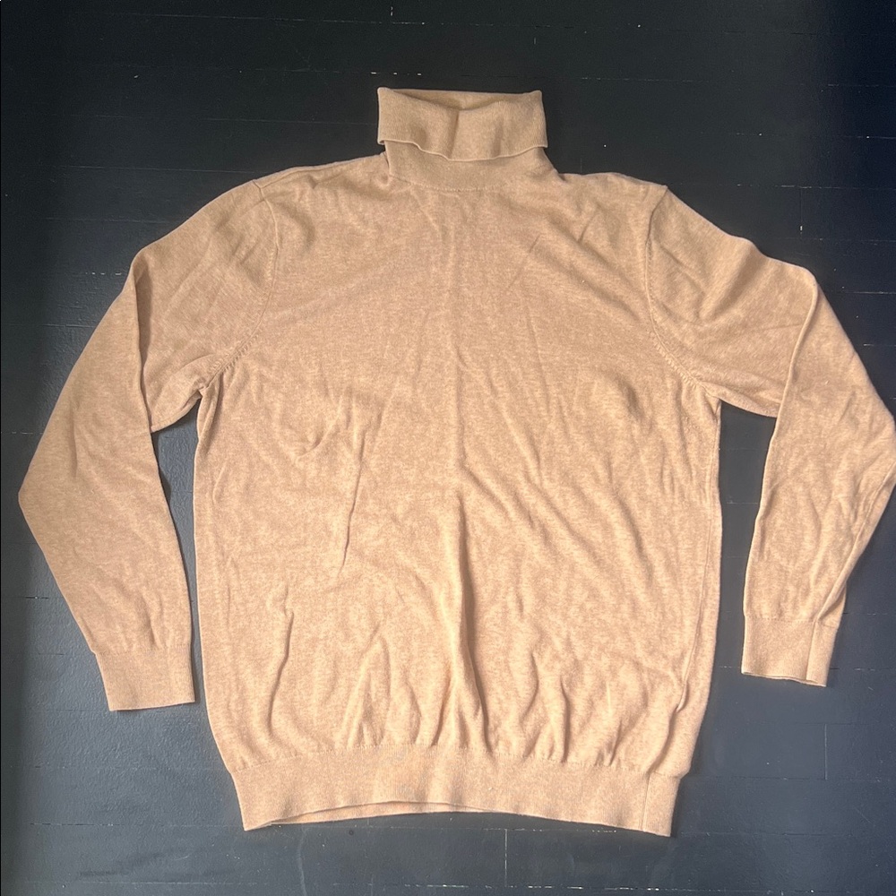 H&M Men's Tan Turtleneck Sweater
